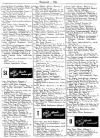 Seite aus dem Einwohnerbuch