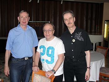 Wolfgang Rostek und Thomas Stoye mit Klaus Dittmer