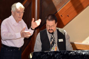 Hans Blum und Bernhard Carolus bei der Probe